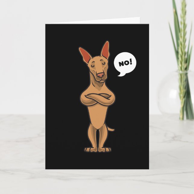 Tarjeta Regalo de perro podenco (Anverso)