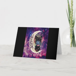 Tarjeta Regalo de perro   Te Amo A La Luna Y A La Vuelta