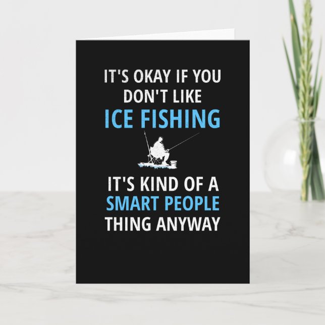 Tarjeta Regalo de pesca de hielo | Ice Fisher Ice Pescador (Anverso)