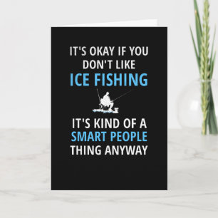 Tarjeta Regalo de pesca de hielo   Ice Fisher Ice Pescador