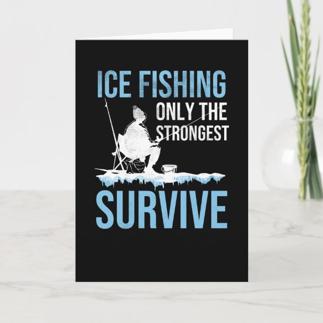 Tarjeta Regalo de pesca de hielo | Ice Fisher Ice Pescador (Anverso)
