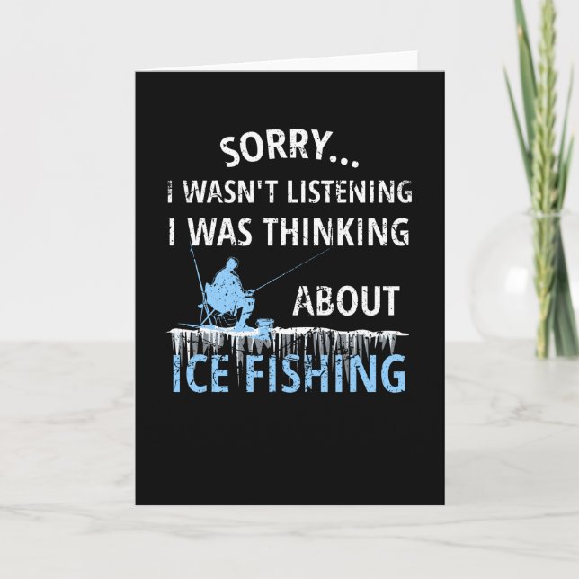 Tarjeta Regalo de pesca de hielo | Ice Fisher Ice Pescador (Anverso)