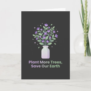 Tarjeta Regalo de planta más árboles ecológicos salva nues