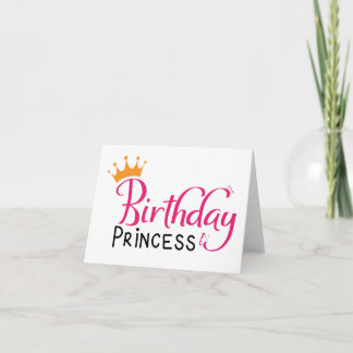 Tarjeta Regalo de princesa de cumpleaños, regalo de cumple