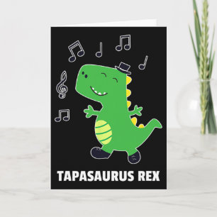 Tarjeta Regalo de recital de baile de claqué -tapasaurus R