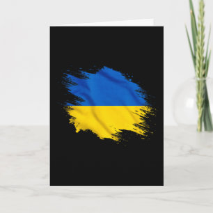 Tarjeta Regalo de recuerdo de Ucrania Cepillo de bandera d