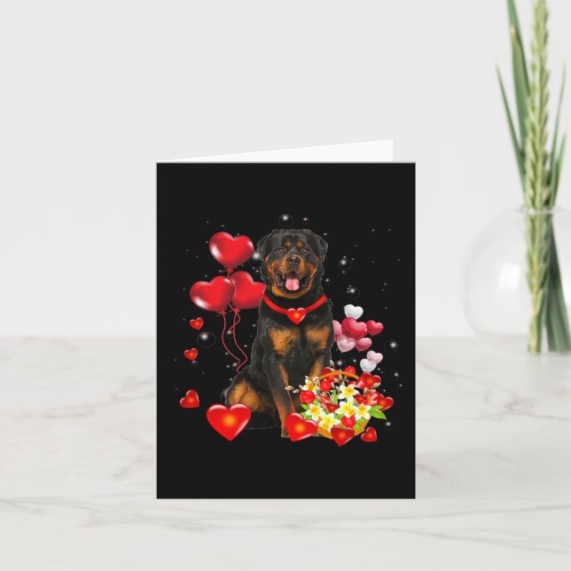 Tarjeta Regalo de San Valentín del perro Día de San Valent (Anverso)
