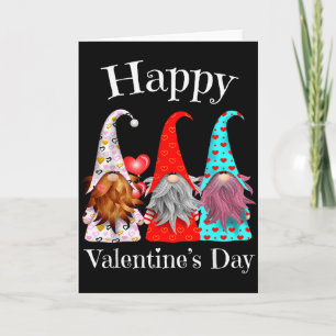 Tarjeta Regalo de San Valentín Gnomo Lindo Pareja Combinan