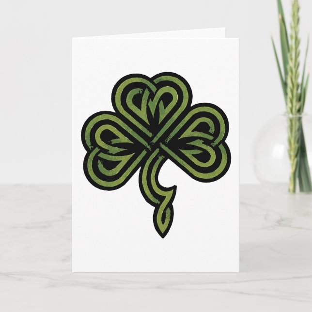 Tarjeta Regalo de Shamrock irlandés (Anverso)