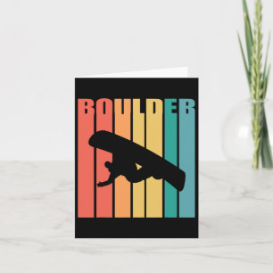 Tarjeta Regalo de silueta de Snowboard Boulder Colorado 70