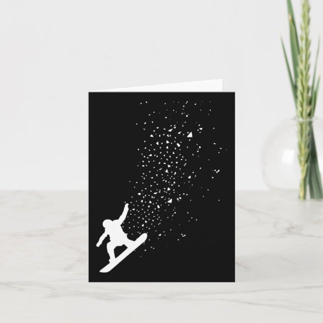 Tarjeta Regalo de Snowboard Freestyle Snowboarder (Anverso)