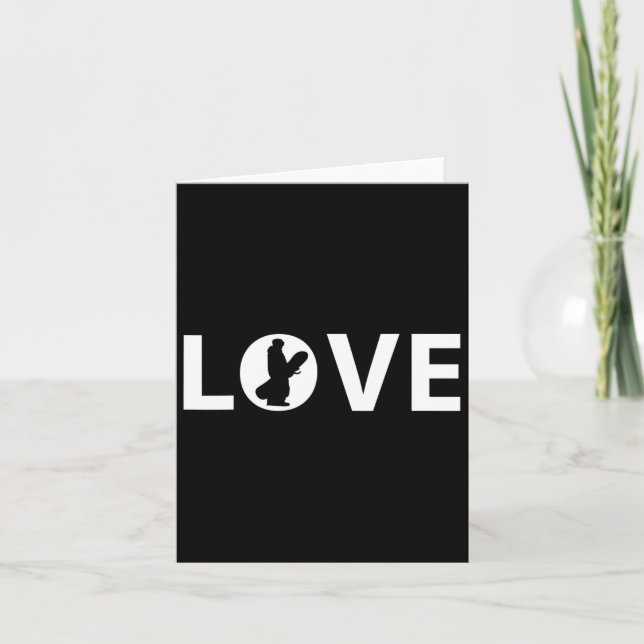 Tarjeta Regalo de Snowboard Love Snowboarder (Anverso)