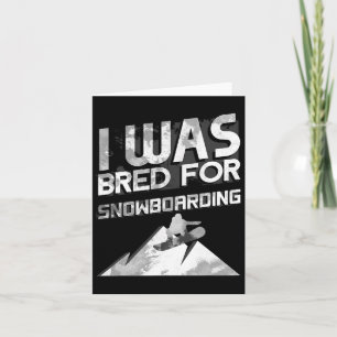 Tarjeta Regalo de Snowboard Snowboard de novedad