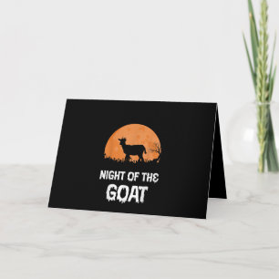 Tarjeta Regalo de traje de cabra de Halloween