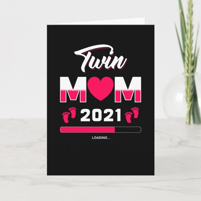 Tarjeta Regalo de Twins para Mamá cargando 2021 (Anverso)