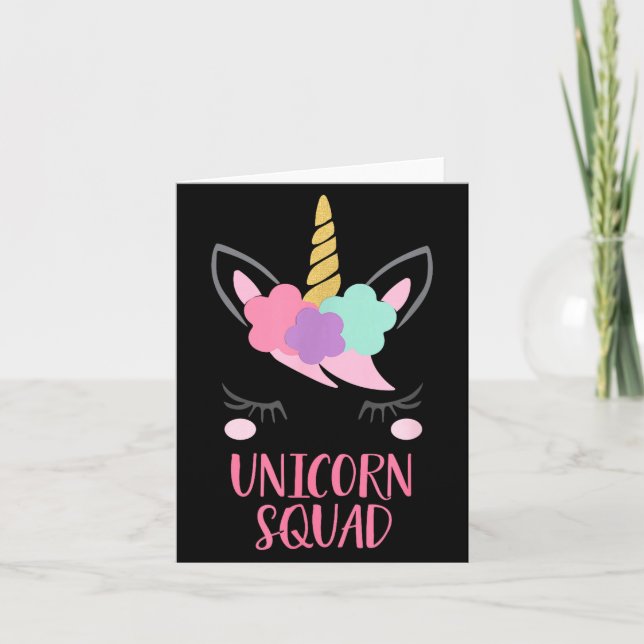 Tarjeta Regalo de Unicornio de Unicorn Squad  (Anverso)