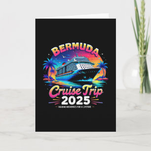 Tarjeta Regalo de vacaciones al atardecer del viaje de cru