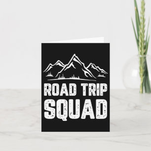 Tarjeta Regalo de viaje de vacaciones de camping de escuad
