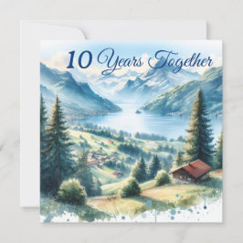 Tarjeta Regalo de viaje por aniversario de bodas montañas