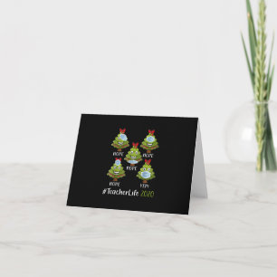 Tarjeta Regalo de vida de profesor de Navidad 2020 Árbol c