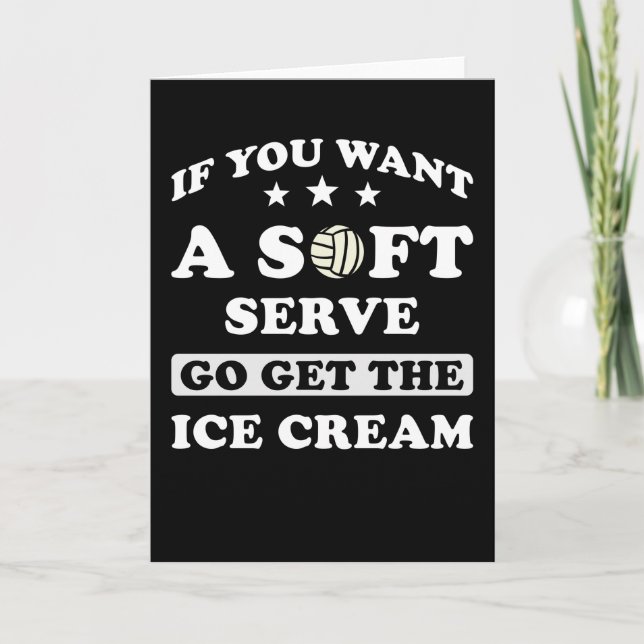 Tarjeta Regalo de voleibol divertido (Anverso)