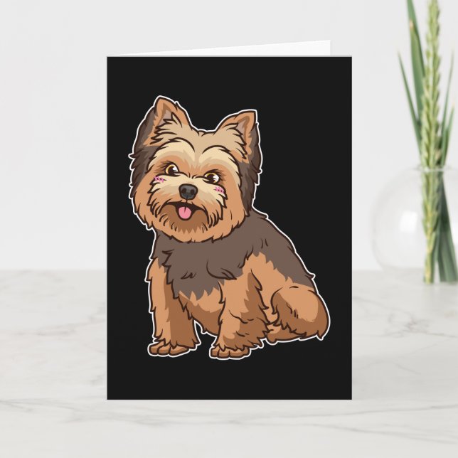Tarjeta Regalo de Yorkshire Terrier Yorkie Dog (Anverso)