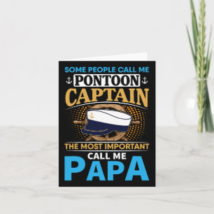 Tarjeta Regalo del Capitán Del Barco De Pontón Para El Abu