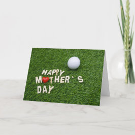 Tarjeta Regalo del Día de la Madre del Golf para la madre 