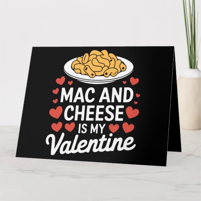 Tarjeta Regalo del Día de San Valentín de Macarrones con Q (Anverso)