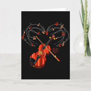 Tarjeta Regalo del Día de San Valentín del Violinista del 