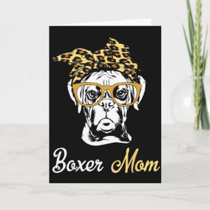 Tarjeta Regalo del día del cumpleaños y de la madre - boxe