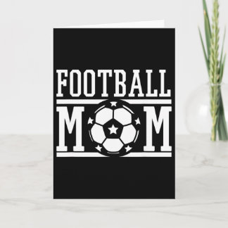 Tarjeta Regalo del día del juego de fútbol para mamá orgul