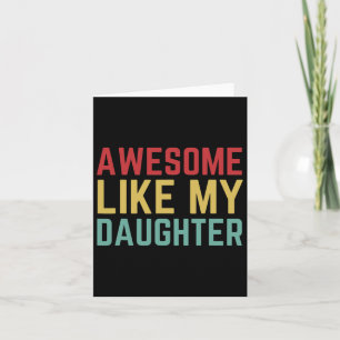 Tarjeta Regalo del Día del Padre de la hija Esposa Impresi