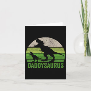 Tarjeta Regalo del Día del Padre divertido Papá Dinosaurio