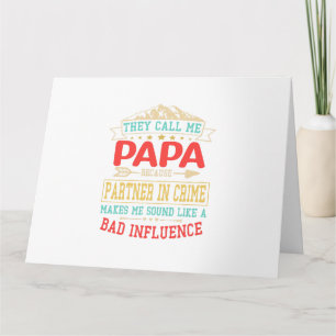 Tarjeta Regalo del Día del Padre - me llaman mala influenc