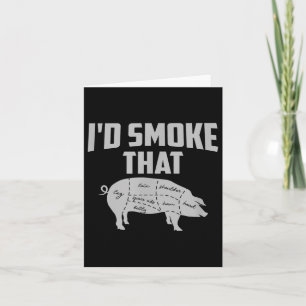Tarjeta Regalo del Día del Padre Papá a la Parrilla Me Fum