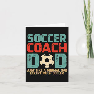 Tarjeta Regalo del Día del Padre para Entrenador de Fútbol