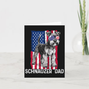 Tarjeta Regalo del Día del Padre para Papá Perro Schnauzer