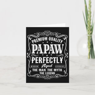 Tarjeta Regalo del Día del Padre Vintage Papaw para hombre