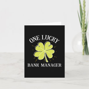 Tarjeta Regalo del director del banco Lucky Day St Patrick