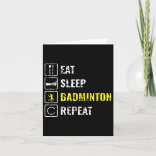 Tarjeta Regalo del jugador de Badminton