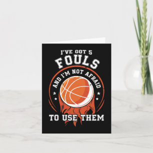 Tarjeta Regalo del jugador de baloncesto divertido - aros