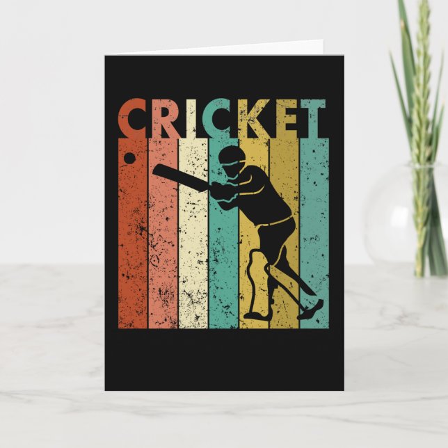 Tarjeta Regalo del jugador de cricket Bowler Bat Cricketer (Anverso)