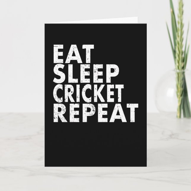 Tarjeta Regalo del jugador de críquet Bowler Bat (Anverso)