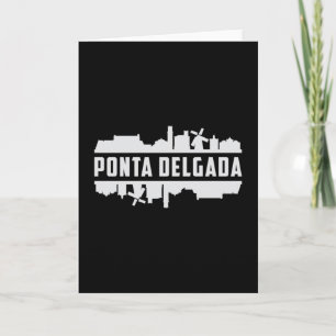 Tarjeta Regalo del paisaje urbano de la ciudad de Ponta De