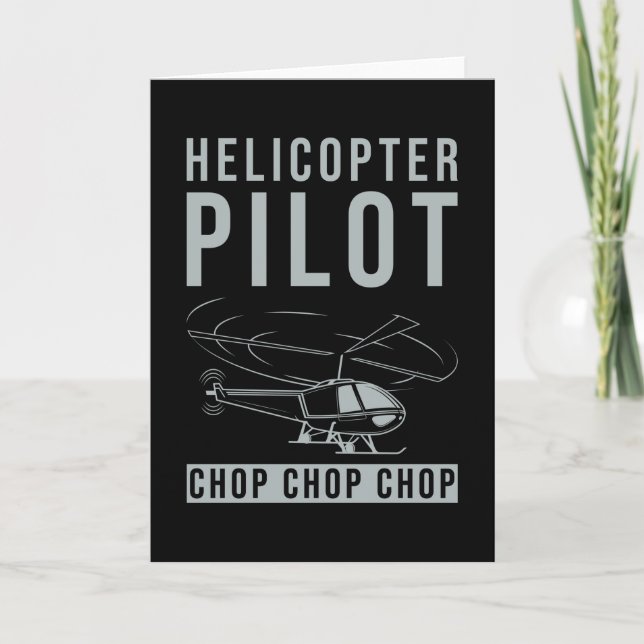 Tarjeta Regalo del piloto de Helicópteros (Anverso)
