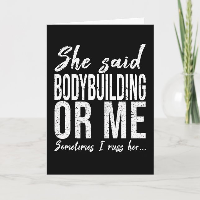 Tarjeta Regalo deportivo divertido (Anverso)