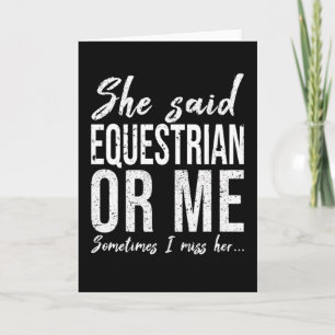 Tarjeta Regalo deportivo ecuestre divertido