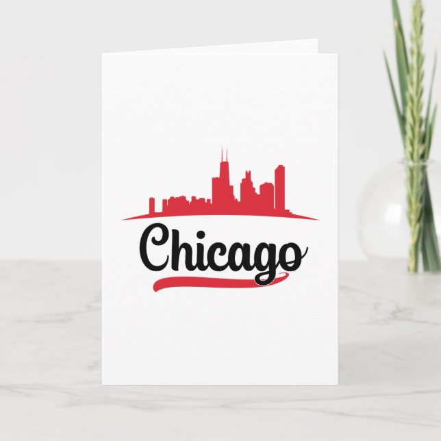 Tarjeta Regalo divertidísimo Chicago USA City Cityscape Sk (Anverso)