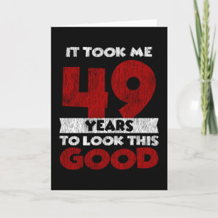 Tarjeta Regalo Divertido Cumpleaños 49 Años Antiguo 49